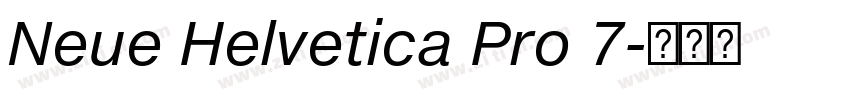 Neue Helvetica Pro 7字体转换